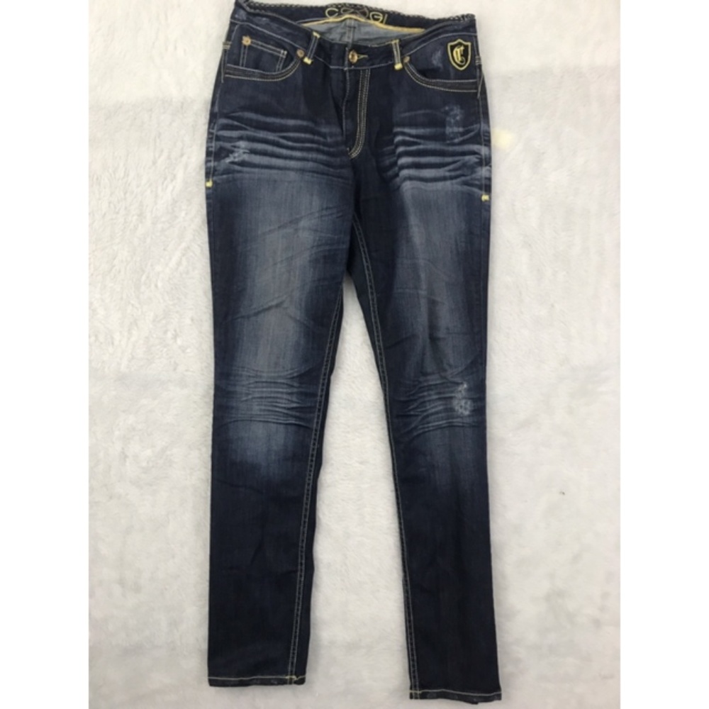 Coogie Womens Jeans Size 14 Dark Wash Loose Fitted